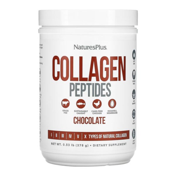 Nature's Plus Колагенові пептиди — 378 г шоколадний