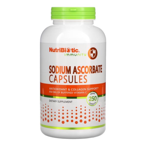 Nutribiotic Натрієва аскорбатна кислота — 250 капсул