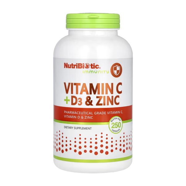 Vitamin C + D3 & Zinc - 250 caps