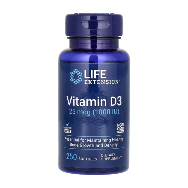 Vitamin D3 25 mcg (1000 IU) - 250 softgels