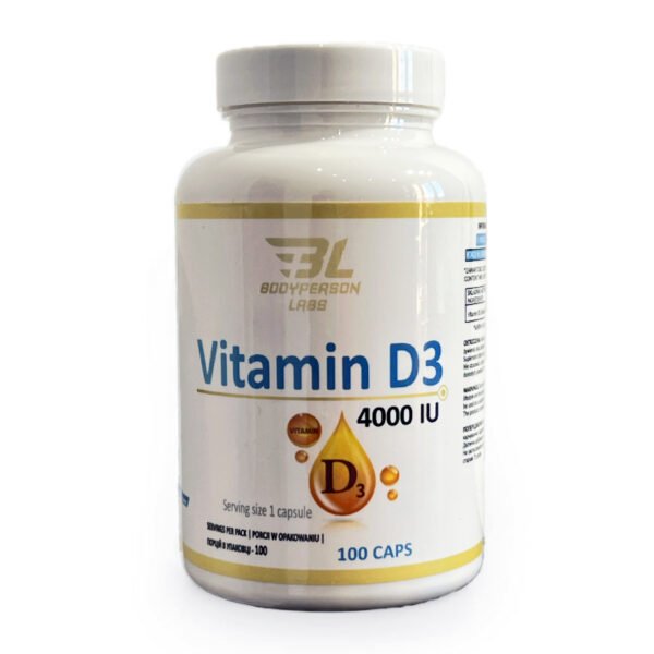 Bodyperson Labs Вітамін D3 4000 МЕ - 100 капсул