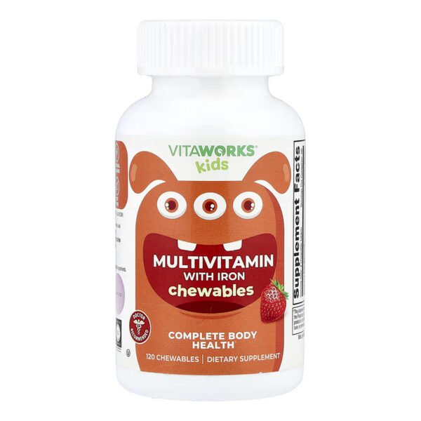 VitaWorks Kids Multivitamin with Iron - 120 chewables