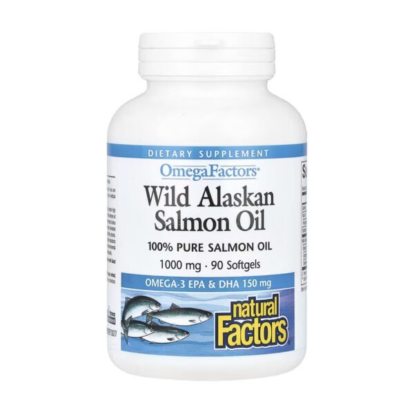 Wild Alaskan Salmon Oil 1000mg - 90 softgels