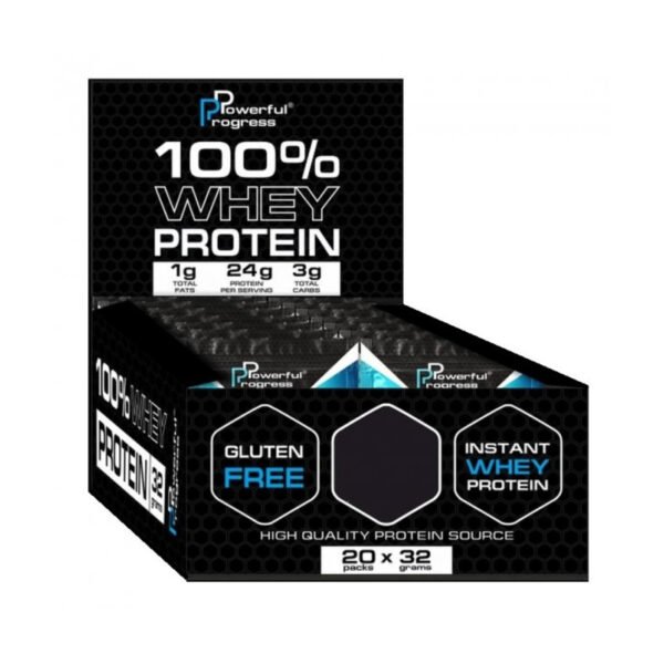Powerful Progress 100% Сироватковий Протеїн Instant MEGA BOX — 20x32г Банан