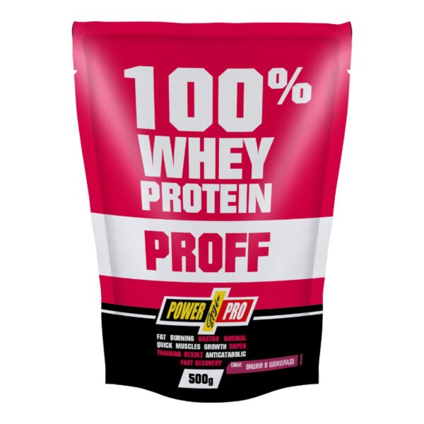 Power Pro 100% Сироватковий Протеїн — 500 г Шоколадна Вишня