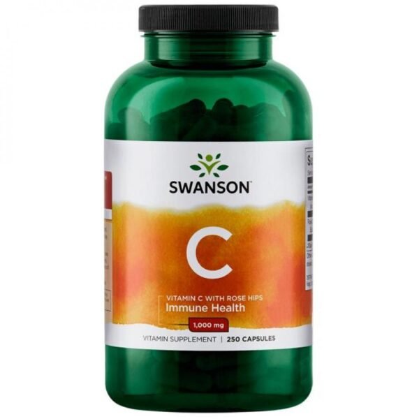 Swanson Вітамін C з шипшиною 1000 мг - 250 капсул
