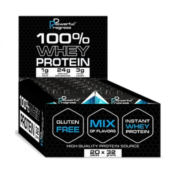 Powerful Progress Сироватковий Протеїн Instant MEGA BOX - 20 пакетиків по 32г