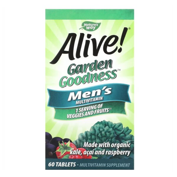 Nature's Way Alive Organic Garden Goodness Men — 60 таблеток