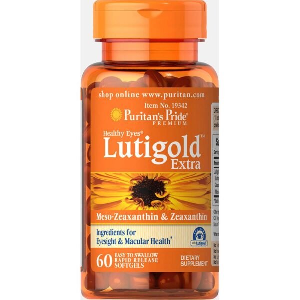Puritans Pride Healthy Eyes® Лютеїн Екстра з Зеаксантином — 60 капсул