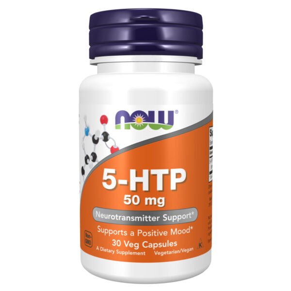 Now Foods 5-HTP 50 мг — 30 рослинних капсул