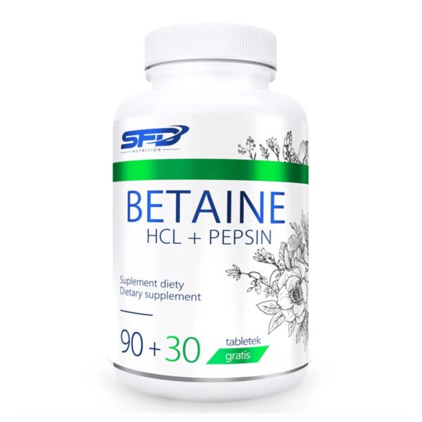 SFD Nutrition Бетаїн HCL+Пепсин — 120 капсул