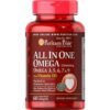 All In One Omega 3, 5, 6, 7 and 9 with Vitamin D3 - 60 Softgels