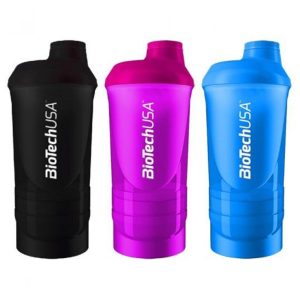 Shaker Wave - 600ml plus 250ml plus 100ml Black-smoked