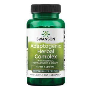 Adaptogenic Herbal Complex (Rhodiola Ashwagandha Ginseng) - 60caps (Пошкоджена банка)