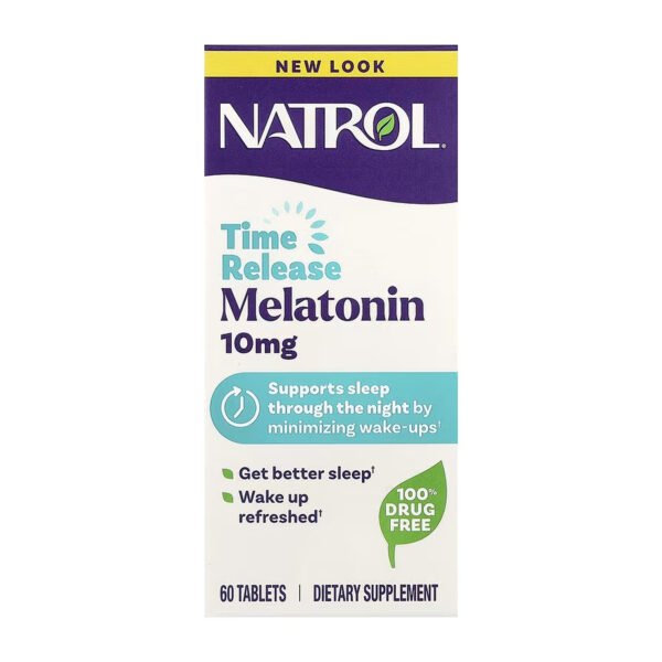 NATROL Мелатонін повільного вивільнення 10 мг - 60 таблеток