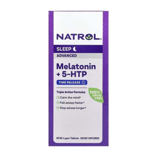 NATROL Advanced Sleep Melatonin — 60 таблеток