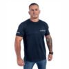 Allnutrition Футболка чоловіча Slim зелена з білим логотипом - L