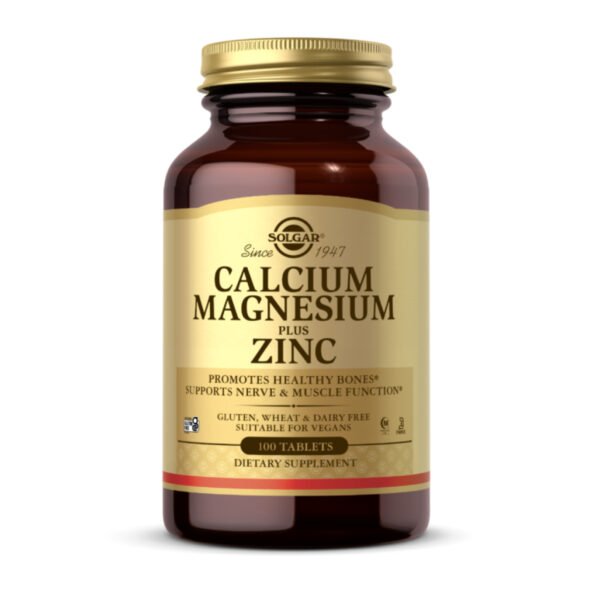 Solgar Calcium Magnesium Plus Zinc — 100 таблеток