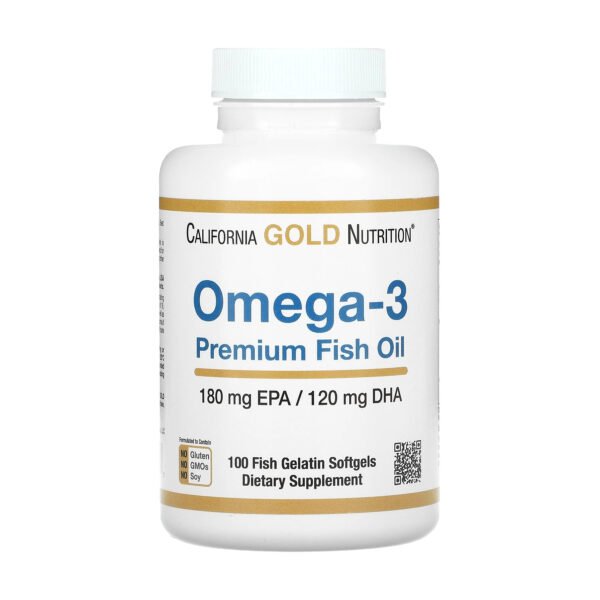 Omega-3 Premium Fish Oil 180mg - 100 softgels