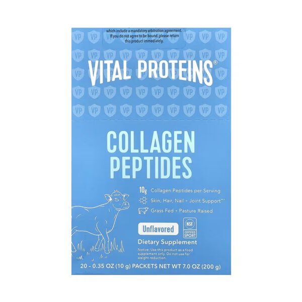 Collagen Peptides - 200g Unflavored (20 Packets)