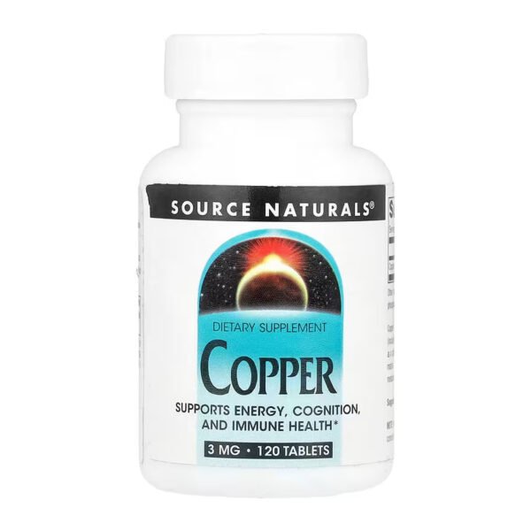 Source Naturals Мідь 3 мг — 120 капсул
