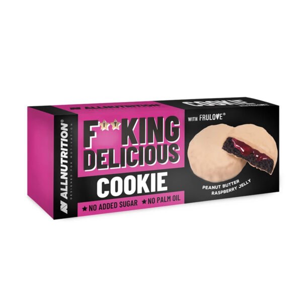 Allnutrition Delicious Cookie — 128 г з арахісовим маслом та малиновим джемом