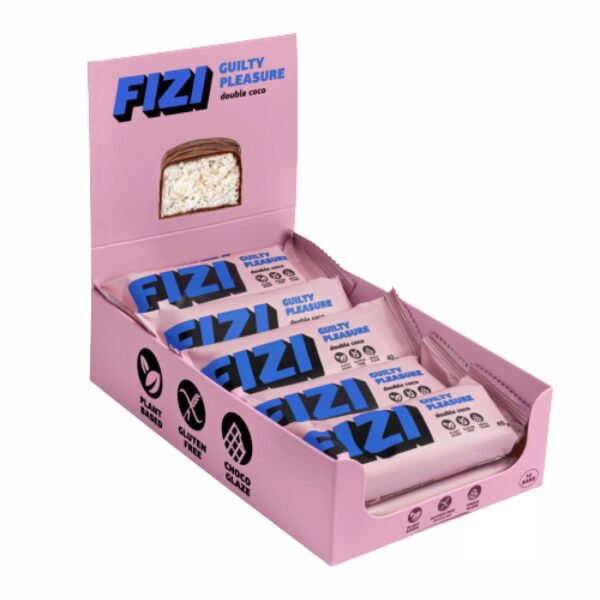 FIZI Шоколадний батончик - 10х40г Двококосовий