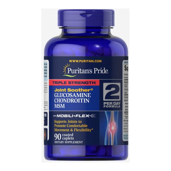 Glucosamine Chondroitin MSM Triple Strength - 90 caplets (Пошкоджена банка)