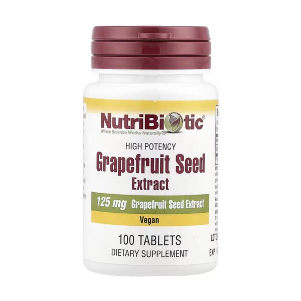 Nutribiotic Екстракт насіння грейпфрута 125 мг - 100 таблеток