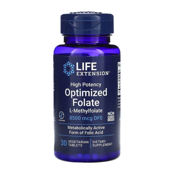 Life Extension Високопотужний Оптимізований Фолат 8500 мкг DFE - 30 таблеток