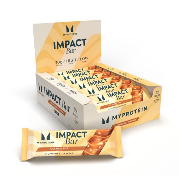 Myprotein Impact Bar — 12x64 г Карамельний горіх