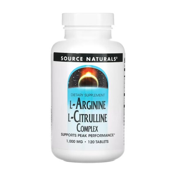 Source Naturals L-Аргінін L-Цитрулін Комплекс 1000мг - 120 таблеток