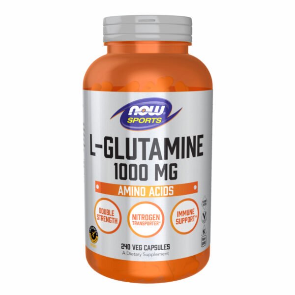 Now Foods L-глютамін 1000 мг - 240 рослинних капсул