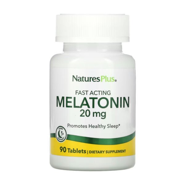 Nature's Plus Мелатонін 20 мг - 90 рослинних капсул
