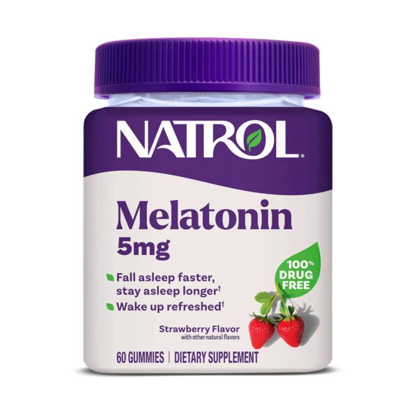 NATROL Мелатонін 5 мг — 60 гумок