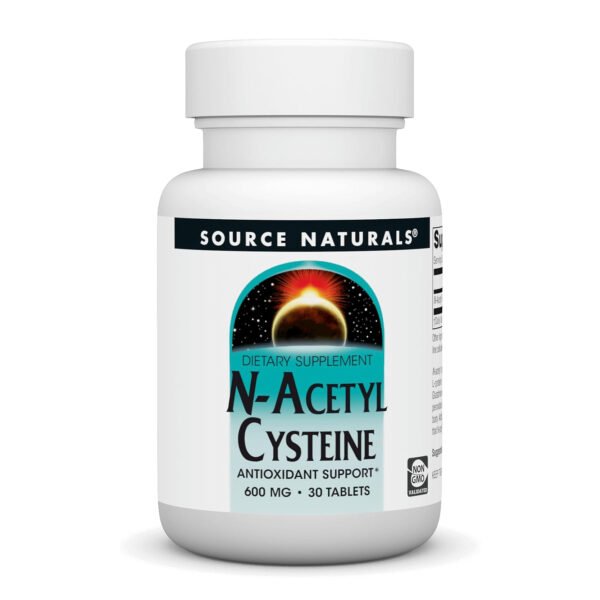 Source Naturals N-Ацетилцистеїн 600 мг - 30 таблеток