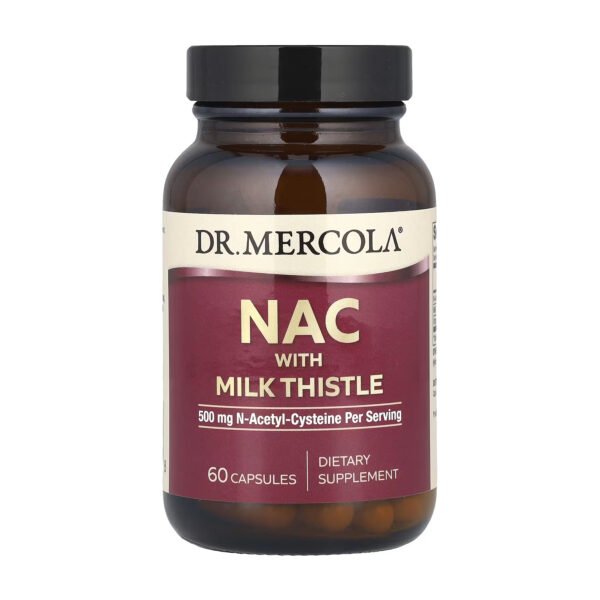 Dr. Mercola NAC з Розторопшею — 60 капсул