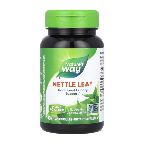 Nature's Way Листя кропиви — 100 рослинних капсул