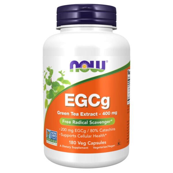 Now Foods Екстракт зеленого чаю 400 мг - 180 рослинних капсул