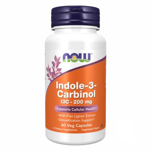 Now Foods Індіол-3-карбінол (I3C) 200 мг - 60 рослинних капсул