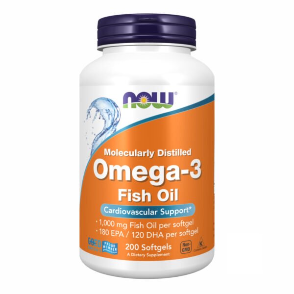 Now Foods Omega-3 1000 мг — 200 капсул
