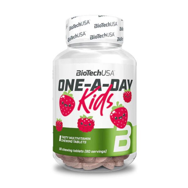 Biotech One-A-Day Kids — 90 таблеток полуниця-малина
