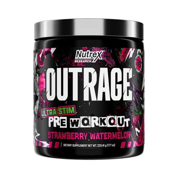 Nutrex Outrage High‑Stim Pre‑Workout — 30 порцій полуниця-кавун
