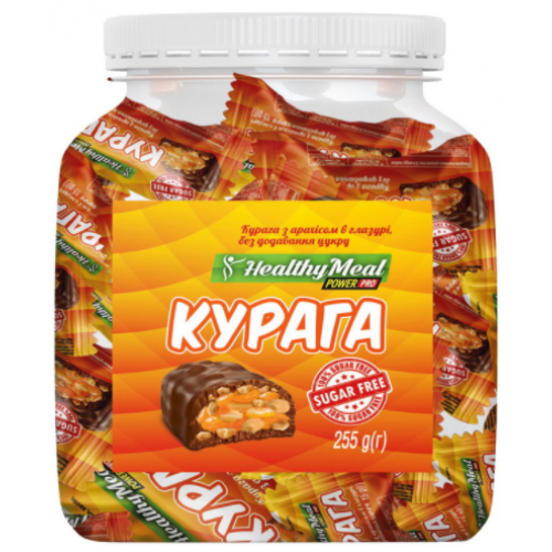 Power Pro Батончики Курага з арахісом в глазурі — 255г
