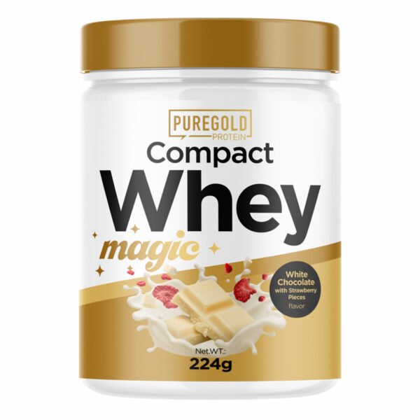 Pure Gold Compact Magic Whey Protein — 224 г Білий шоколад з шматочками полуниці