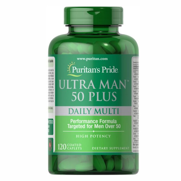 Puritans Pride Ultra Man™ 50 Plus Daily Multi — 120 капсул