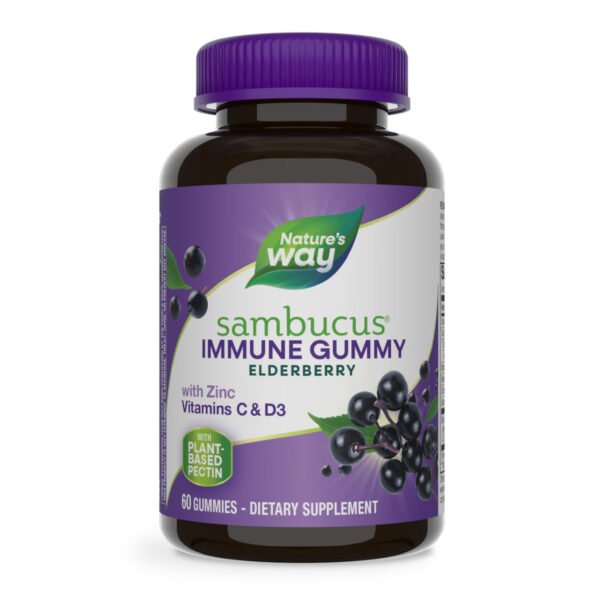 Nature's Way Підтримка Імунітету з Бузини — 60 гумок