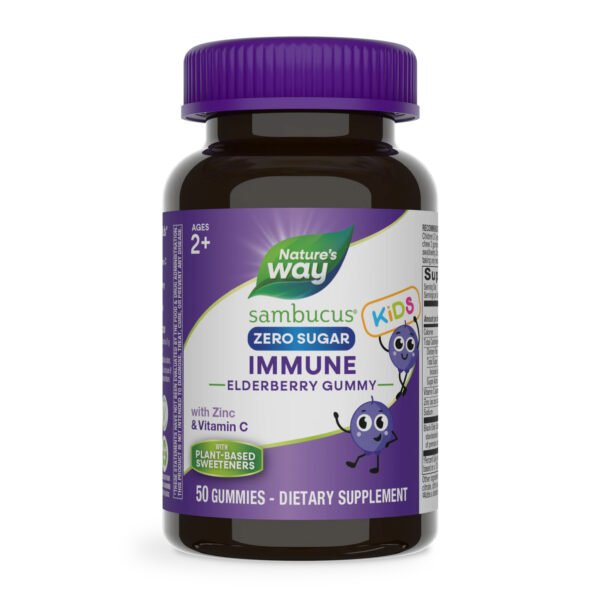 Nature's Way Sambucus Zero Sugar Kids — 50 гумок