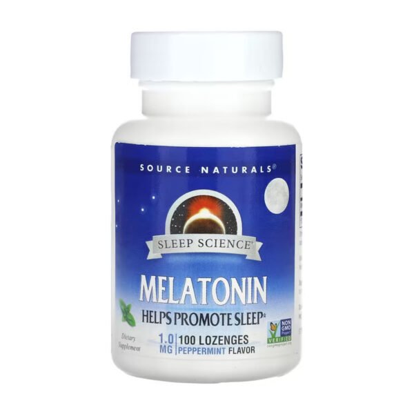 Source Naturals Melatonin 1мг М'ята — 100 пастилок