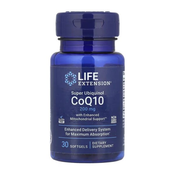 Life Extension Super Ubiquinol CoQ10 з покращеною підтримкою мітохондрій™ 200 мг - 30 капсул